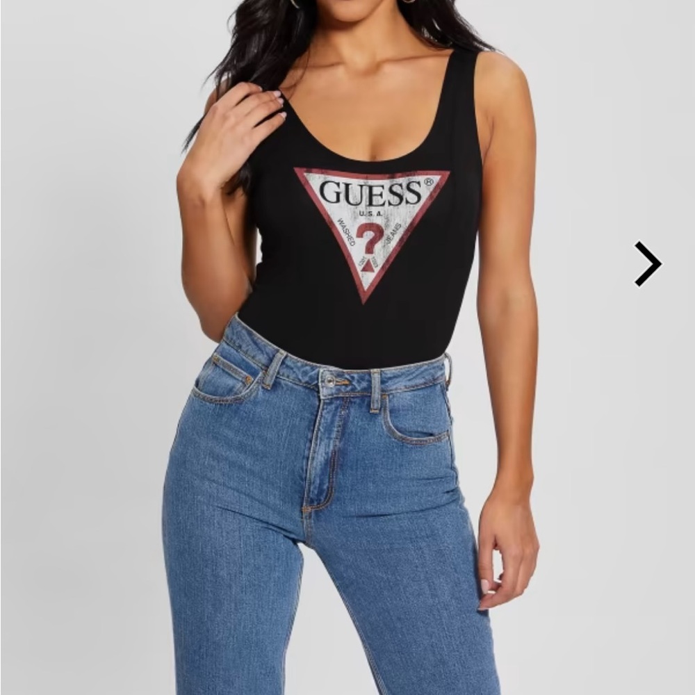 Guess - Black Classic Logo Bodysuit